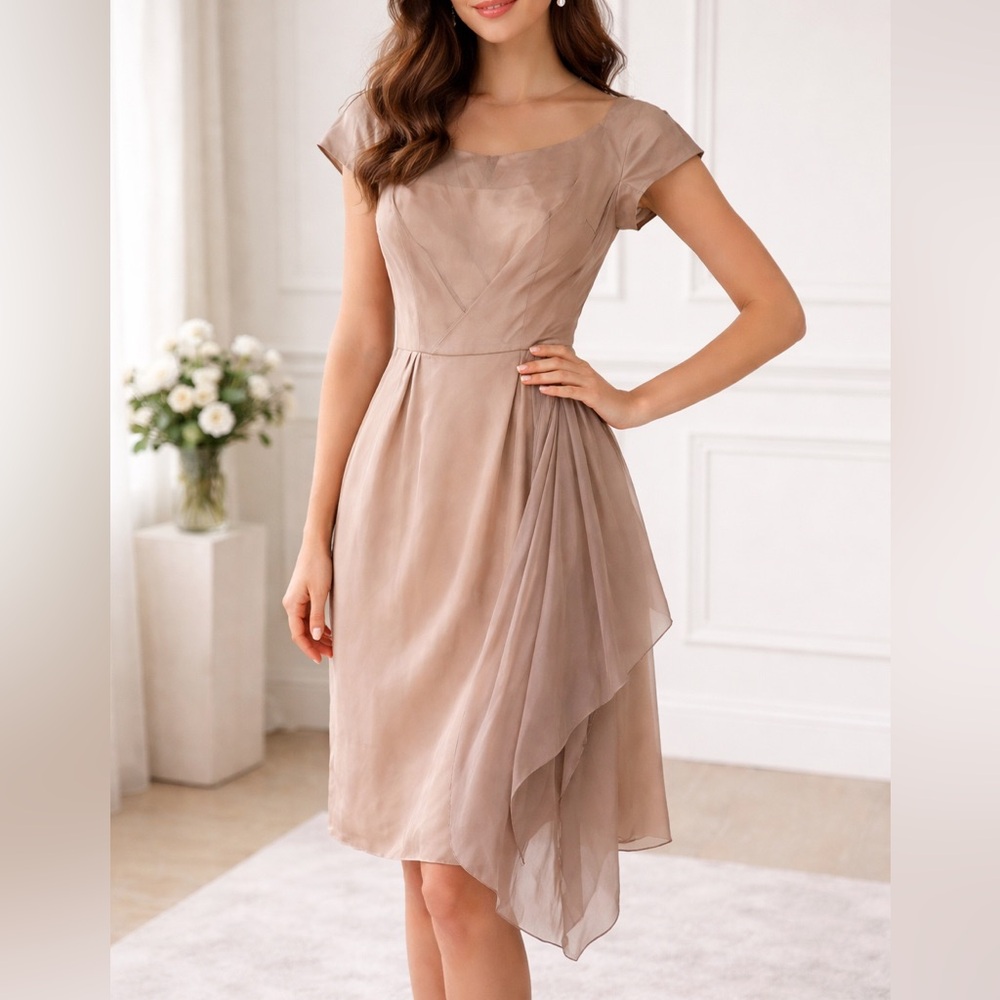 Vintage Shannon Rogers Gorgeous Dress Sheer Side Detail Beautiful Evening Wear